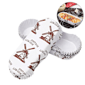 Miniatyrbillede 3 af 4: 300 stk. Cupcake-papirforme i bådform - Papirbagekopper i PET-film, varmebestandige, til brød (vindmølle)