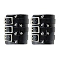 Miniatyrbillede 2 af 3: Læder Håndledsrem Læder Armbånd Punk Armbånd Armbånd Bangle RopeBlack9 * 27cm Black 9*27cm