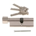 Miniatyrbilde 3 av 4: 2x 70mm Sylinderlås Tilbehør Innendørs Sink Legering Dørlås