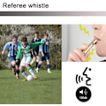 Miniatyrbillede 1 af 3: Dommerfløjte, Metalfløjte, Sports Overlevelsesfløjte 120db Udendørs Camping Underholdningsfløjte (2 stk)