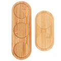 Pikkukuva 2 / 3: 2 kpl Bambuu-alustat Käytännölliset Teekuppi-tyynyt Mausteet Voivat Tarjotin Kupin MattoMat28.4X9.5CM Mat 28.4X9.5CM