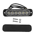 Miniatyrbillede 1 af 4: 3 stk. 12-24v Højlys Single Row 6led Lastbil Advarselslys Motorcykel Pickup Ombygget Dekorativ Eksplosiv Blitzlys Stro