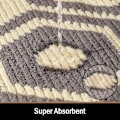 Miniatyrbillede 3 af 5: Geometrisk Formet Skridsikker Dørmatte, Absorberende Skridsikker Fodmatte til Hjemmet Slidstærk, Indendørs, Udendørs, Indgang, Trappe, Gang, Havematte, Beige