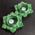 Miniatyrbild 2 av 5: 2 st Lotus Tealight Ljusstake Resin Formar, Blomma Ljusstake Epoxi Gjutning Silikonformar för DIY Smyckeskrin, Prydnadsföremål