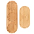 Pikkukuva 1 / 3: 2 kpl Bambuu-alustat Käytännölliset Teekuppi-tyynyt Mausteet Voivat Tarjotin Kupin MattoMat28.4X9.5CM Mat 28.4X9.5CM