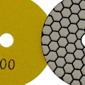 Miniatyrbillede 5 af 5: 7 stk. Diamantpoleringsskiver 4 tommer / 100 mm Tør Diamantpoleringspuder til Marmor Granit Sten Beton (#100)