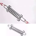 Miniatyrbillede 3 af 5: Sejl Skygge Tilbehør Teltet Heavy Duty Rope Spring Trampolin 4 Stykker Metal Tilbehør Fjedre Til Udendørs Camping Vandreture Rejse Picnic Strand Teltet A