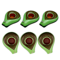 Miniatyrbillede 3 af 4: 6 stk. Coasters Drinks Oppustelige Kop Coaster Pool Floats Cup Holder Drikkevare Float Grøn 26X20X8CM Green 26X20X8CM