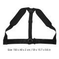 Miniatyrbillede 3 af 3: Vægtningsøvelsesrem Vægt Sled Sele Løbesled Sele Fitness Sled Sele Sort 150X40CM Black 150X40CM