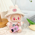 Miniatyrbild 1 av 5: /RYI/ Mini Kläder för Labubu Set Gosiga Labubu Kläder Söt Hatt och Klädset Labubu Kläder 8 as color(no doll)