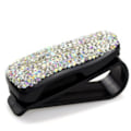 Pikkukuva 2 / 5: Aurinkolasienpidike auton aurinkosuojaan, 2 kpl Lasienpidike Clip Hanger Silmälasien asennus autoon Bling-kivillä Crystal Ticke