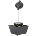 Pikkukuva 2 / 2: 1 Set Riippuva Teekannu Juoksevan Veden Koriste Vesiputous Työpöydän Fontäni Deko Ei Akkua Musta 27x11.5cm Black 27x11.5cm