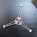 Miniatyrbillede 2 af 5: Universal Mikrobølgeovn Tripod Arm Drejeskive Støtte Mikrobølgeovn Drejeskive Trekant Beslag Til Mikrobølgeovnen (1 stk, Sølv)