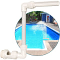 Miniatyrbillede 1 af 4: Pool Vandfaldsspray Damfontæne, Justerbar Pool Sprinkler Overjordisk Poolfontæne Swimmingpool Køletilbehør Pool Chiller Pool Dekoration