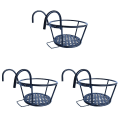 Pikkukuva 1 / 2: 3 kpl Irrotettavaa Kukkaruukku-telinettä Rautaista Riippuvaa Aitaa Varten Kukkatelineen Pidike Istutuslaatikon Tukiteline 3 pcs 27x12x17cm