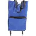 Miniatyrbilde 1 av 3: Sammenleggbar Handlevognveske Foldbar Handlepose Med Hjul Foldbar Handlekurv Blå 48X28X18CM Blue 48X28X18CM