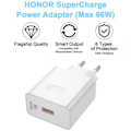 Miniatyrbilde 3 av 4: 66W Supercharge Hurtiglader for Honor 200 Lite 90 Lite Magic6 Lite, 66W Supercharge Lader med 6A USB C Kabel 1m for Honor Magic6 6Pro Magic7 Lite H