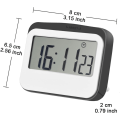 Miniatyrbillede 4 af 4: Magnetisk Digital 24 Timers Køkken Timer/Ur Med Stor Skærm (1 stk, Grå)