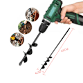 Miniatyrbillede 1 af 5: Bor-Drill Bits til Plantning Havebor Have Twistbor til Haveplanter Bor til Hex Bor 3/8\" (22CM)