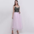 Pikkukuva 1 / 4: 4 Kerrosta, Elegantti Korkeavyötäröinen, Pliseerattu Tullehame, Pallonvaaleanpunainen pink