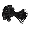Miniatyrbilde 2 av 2: 25 stk 15 cm Høy Elastisk Balltelt Strapping Cord Tie Down Elastisk Cord Camping Tilbehør Fortelt Black 25pcs