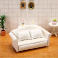 Miniatyrbild 3 av 5: Dockhus Miniatyr Soffa Modell Mini Soffgrupp Miniatyr Soffa Med Kuddar För 1/12 Dockhus Vit 13.5X7.2X6.4CM White 13.5X7.2X6.4CM