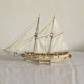 Miniatyrbild 2 av 5: 1 Set Monteringsbyggsatser Skeppsmodell Trä Segelbåt Leksaker Segelmodell Monterad Träsats Trähantverk