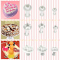 Miniatyrbild 3 av 5: Kakaverktyg Blomfondant Kakdekorationsset Kexform Glasyrtryckare Fondantfjäder Präglingsform Skärverktyg 84 delar 84pcs