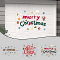Miniatyrbillede 2 af 5: Glædelig Jul Garageport Dekorativ Sticker Med Magnetiske Køleskabs Dekaler JulefestCT037 CT037