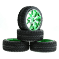 Miniatyrbilde 1 av 5: 4 stk Metallfelger Gummi Dekk Kompatibel Med 1/10 RC Vei Drift Touring Bil Sakura Traxxas Hpi Redcat, 5