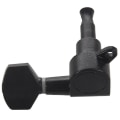 Miniatyrbilde 3 av 4: 2sett Gitarr Forseglet Små Plugg Stemmeskruer Stemmemaskiner For Akustisk Elektrisk Gitar Gitardeler (Svart 6r6l)