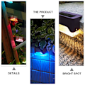 Pikkukuva 3 / 5: LED-kiskovalaisimet nurmikon lamput terassi maisemavalaisin polku aurinkokennot puutarha seinävalo aurinkoaita White one 8X4.9cm