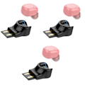 Pikkukuva 2 / 2: 3 kpl Mini True Wireless -kuulokkeet, stereokuulokkeet, korvakaiuttimet mikrofonilla, magneettinen USB 3pcs