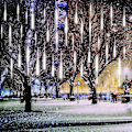 Pikkukuva 1 / 5: Meteorivalot, Lumihiutalevalot, 10 Kierteistä Putkea, 280 Led-Lumihiutalevaloa Joulukuuseen, Puutarhaan, Juhliin, Hääkoristeluun