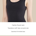 Miniatyrbillede 5 af 5: Termisk Tanktop til Kvinder Fleece Cami Skjorte Ærmeløs Camisole Base Layer Sømløs Varmt Vest Scoop Hals