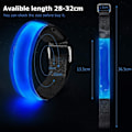 Miniatyrbilde 2 av 5: 2 oppladbare LED-strips, LED-refleksbånd for løping, justerbare_ry