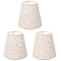 Miniatyrbillede 2 af 4: 3 stk. Stof Lampskærme Chandelier Vægslampe Støvsikre Dæksler Lampetilbehør 3stk 14X13X9CM 3pcs 14X13X9CM