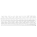 Miniatyrbillede 3 af 3: Pen Stativ til Visning af Øjenbrynblyanter Organizer Enkel Pen Kridt Opbevaring Hylde Gennemsigtighed 24x5.5cm Transparency 24x5.5cm