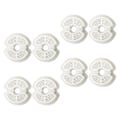 Miniatyrbillede 2 af 3: 8 stk. Hjemme Vandfilter Kvadratisk Springvand Filter Udskiftning Vandfiltre Springvand Filter Hvid1 White 10.5X10.5X2CM