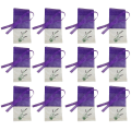 Miniatyrbilde 1 av 3: 12 stk Klart Gavepose Tørket Lavendel Sachets Små Gaveposer Tomme Lavendelposer Lavendel Sachet Pose Purple 15x7.2x0.2cm