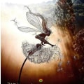 Miniatyrbillede 2 af 2: Dansende Fe Dandelion Statue Ornament Stakes Dandelion C Dandelion C