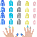 Miniatyrbild 1 av 5: 20 stycken fingertoppsskydd i silikon, 5 storlekar, fingertoppsskydd, fingertoppsskydd, fingertoppsskydd för gitarrspel, pappersarbete