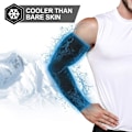 Miniatyrbillede 2 af 4: 2 Par Solbeskyttende Kølende Armsleeves til Mænd og Kvinder, UPF 50 Armsleeve Sort Black