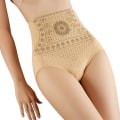 Miniatyrbild 1 av 5: Kvinnors Högmidjade Byxlyftande Tummy Control Shaper Underkläder Andningsbara Shapewear2XLYellow 2XL Yellow