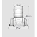 Miniatyrbillede 3 af 5: Hovedelygte med kraftig zoom, USB-opladelig, udendørs multifunktionel lommelygte, varmt lys, L9 Wick