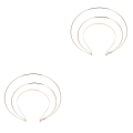 Miniatyrbilde 3 av 3: 3 stk Antikk Halo Hodebånd Krone Hårbånd Kvinne Kostyme Hodeplagg Hodeplagg 2 stk 22X20cm 2 pcs 22X20cm
