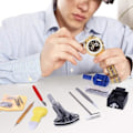 Miniatyrbild 4 av 4: /Ryi/ 147-delars klockverktygssats, professionell urmakarsats, verktyg för att ta bort och öppna klockarmband för urmakare