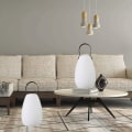 Miniatyrbillede 4 af 5: Bordlampe, Bærbar Sengelampe, Vandafvisende Led Trådløs Genopladelig Multifarvet Dæmpbar Led Udendørs Havelampe, Terrasse, Indendørs Lanterne (glat)
