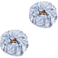 Pikkukuva 2 / 2: 3 kpl Satiniset Kaksoiskerroksiset Unihatut Säädettävät Yömyssyt Elastisilla Nauhoilla Naisille (taivaansininen)2 kpl3 2 pcs 38X38CM