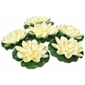 Miniatyrbild 1 av 5: RY-Konstgjorda vattenblommor flytande blommor flytande lotusblomma vatten lotus vattentät för akvarium fontän fisk i fiskdamm dekoration